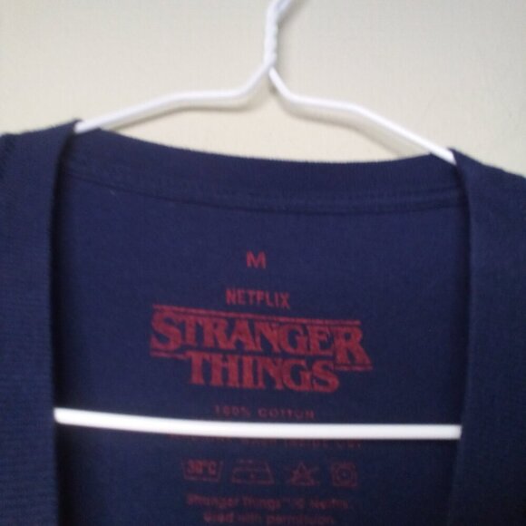 Netflix Stranger Things Shirt Women M Scoops Ahoy Short Sleeve Sailor Blue Red - Picture 10 of 14
